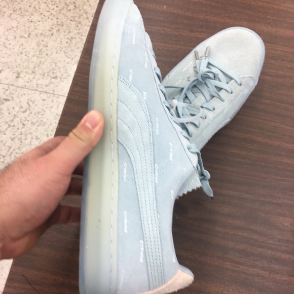 Pink Dolphin x Suede V2 “Ether” Men’s Sneakers - Picture 2 of 7